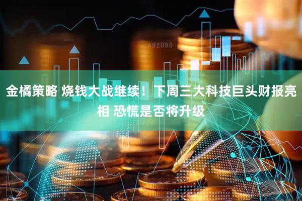 金橘策略 烧钱大战继续！下周三大科技巨头财报亮相 恐慌是否将升级